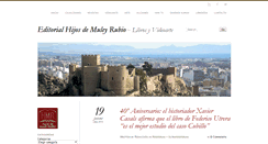 Desktop Screenshot of editorialhijosdemuleyrubio.com